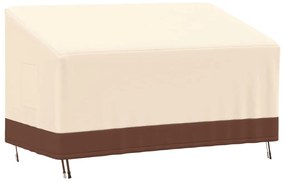 vidaXL Capa para sofá de 3 lugares 159x84x56/81 cm 600D oxford bege