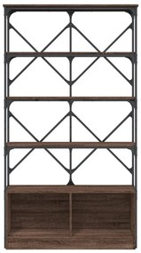 Estante 100x26x180 cm derivados madeira/metal carvalho castanho