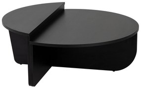 Mesa de Centro "Orion" – Preto, Conjunto Modular, 90x60x30 cm, Design