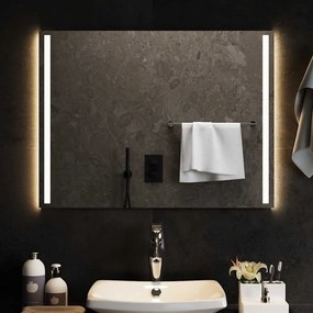 vidaXL Espelho de casa de banho com luzes LED 80x60 cm