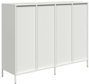 Aparador 135x39x103,5 cm aço laminado a frio branco