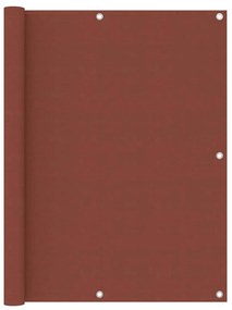 vidaXL Tela de varanda 120x400 cm tecido Oxford terracota