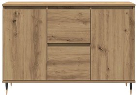 Sideboard vidaXL com portas e gavetas Carvalho Artesanal 101,5x35x70 c