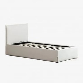 Cama com Base Dobrável Lorea Branco Quebrado & 90 x 190 cm - Sklum