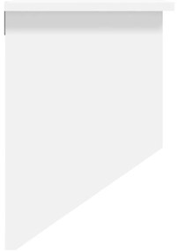 Cabide de parede derivados de madeira e vime natural branco