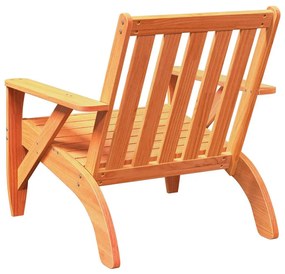 Cadeira jardim Adirondack 75x77x77cm pinho maciça castanho-mel