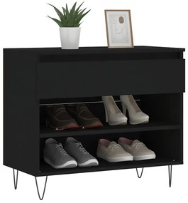 Sapateira 70x36x60 cm derivados de madeira preto