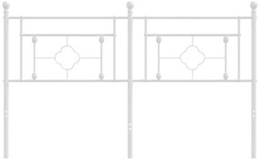 Cabeceira de cama 150 cm metal branco