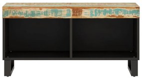Móvel de TV 85x33x43,5 cm madeira recuperada maciça