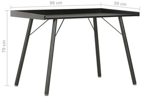 Secretária 90x50x79 cm preto