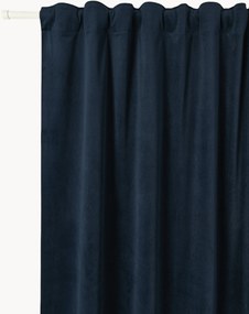 Cortinas opacas com multi-banda Rush, conjunto de 2, L 135 cm