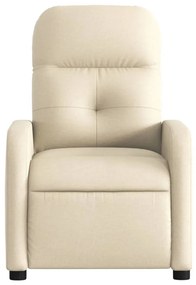 Poltrona reclinável tecido cor creme