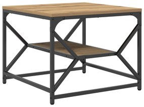 Mesa de Centro vidaXL com Prateleira em madeira de carvalho 51x50x40 c