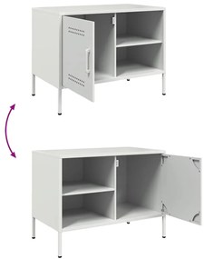 Móvel de TV 68x39x50,5 cm aço branco
