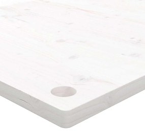 Tampo de secretária 80x40x2,5 cm pinho maciço branco