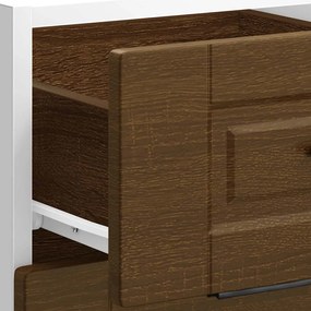 Armário base cozinha Porto derivados madeira carvalho castanho