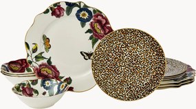 Conjunto de loiça em porcelana fina Creatures of Curiosity, conjunto de 12