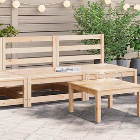 vidaXL Sofás de centro para jardim 2 pcs madeira de pinho maciça