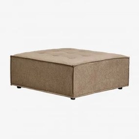 Puff Em Tecido Vermont Tecido Castanho Areia - Sklum