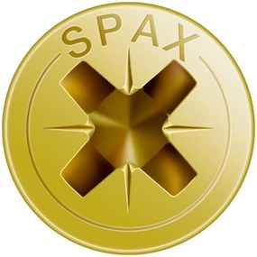 Caixa de parafusos SPAX Yellox Madeira Cabeça plana 10 Peças (5 x 35 mm)