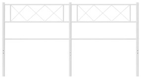 Cabeceira de cama 150 cm metal branco