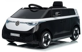 Carro elétrico para Crianças 12V Volkswagen ID BUZZ, Rodas Espuma EVA, assento couro ecológico Preta