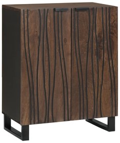 vidaXL Cristaleira 60 x 33,5 x 75 cm em Madeira Maciça de Manga