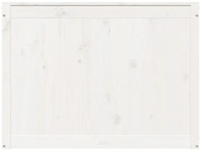 Caixa para roupa 88,5x44x66 cm madeira de pinho maciça branco