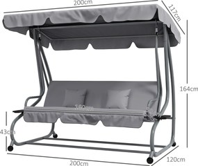 Banco Baloiço de Jardim Banco Baloiço de 3 Lugares Baloiço de Jardim C