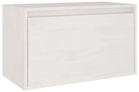 Móveis de TV 3 pcs madeira de pinho maciça branco