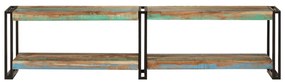 Móvel de TV 160x30x40 cm madeira recuperada maciça