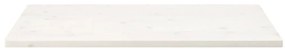 Tampo de mesa retangular 110x55x2,5 cm pinho maciço branco