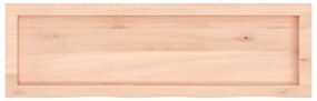 Prateleira de parede 100x30x(2-4)cm carvalho maciço não tratado