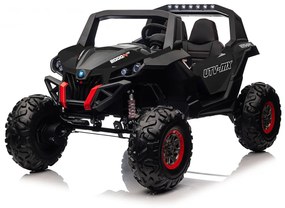 Carro elétrico para Crianças 24V 2 Lugares 4x4 Buggy UTV-MX 2000N Rodas de EVA, Assento de couro Preto