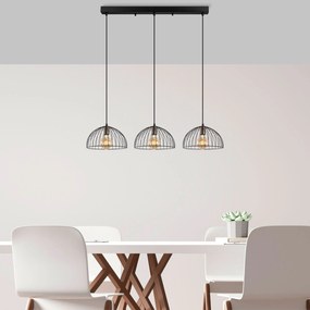 Candeeiro de Teto Telkure – Preto Antigo – 101 x 31 x 105 cm