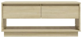 Móvel p/ TV derivados de madeira 102x41x44 cm carvalho sonoma