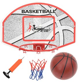Conjunto tabela basquetebol p/ montar parede 5 pcs 66x44,5 cm