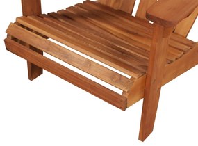 Cadeira jardim Adirondack em madeira de acácia maciça