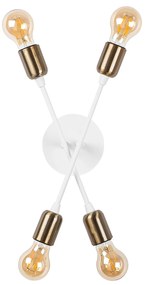 Candeeiro de Parede Fleur – Branco – 17 x 8 cm