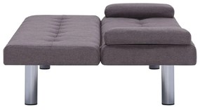 Sofá Cama Vivian - Cor Cinzento Acastanhado - Em Tecido, Estrutura em