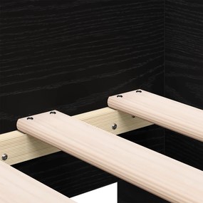 Cama de Dia com Gavetas em Carvalho Preto Carvalho preto