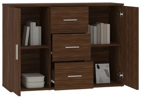 Aparador 91x29,5x65 cm derivados de madeira carvalho castanho