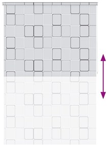 Estore de rolo para o duche 140x240 cm quadrados