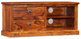 Móvel de TV madeira acácia maciça 90x30x40 cm