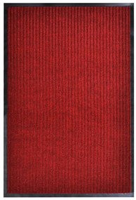 Tapete de porta 120x220 cm PVC vermelho