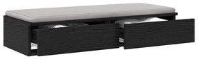 gavetas de cama vidaXL pretas 75x36,5x16,5 cm em madeira de engenharia