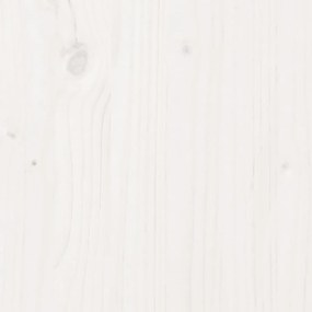 Cama infantil com telhado 80x160 cm pinho maciço branco