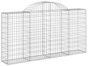 Cestos gabião arqueados 11 pcs 200x30x100/120 ferro galvanizado