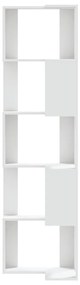 Estante canto 5 prateleiras 50x50x179 cm deriv. madeira branco