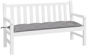Almofadão p/ banco de jardim 150x50x7cm tecido oxford cinzento